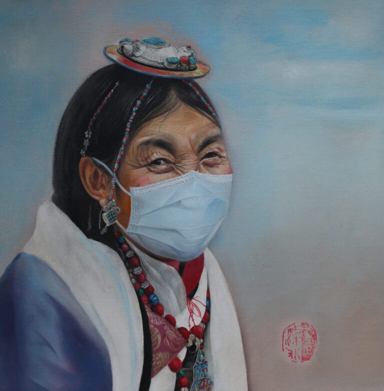 戴口罩的莫拉 Mora Wearing a Mask